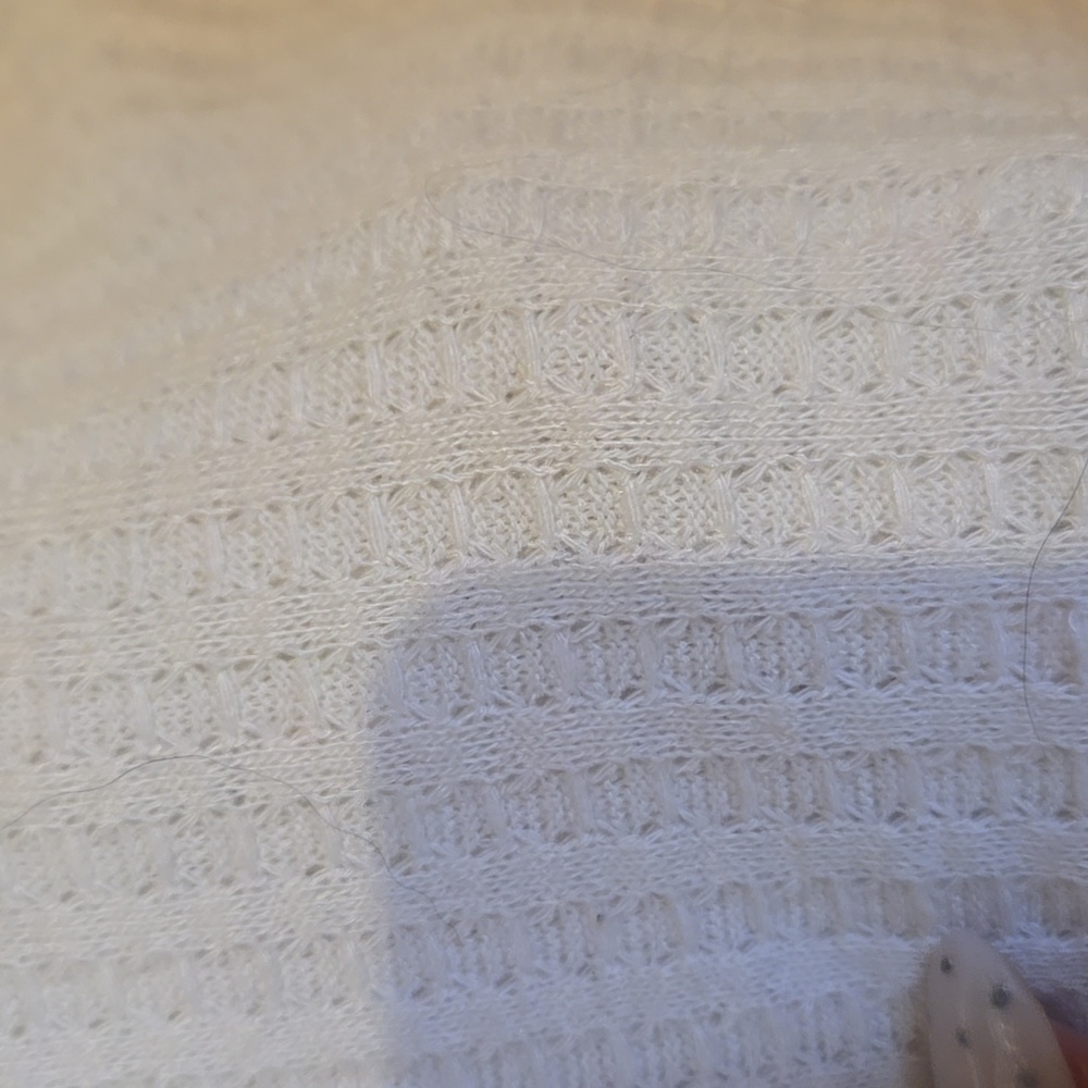 Chaser Oversized Vneck/Button Waffle Knit Pattern… - image 6